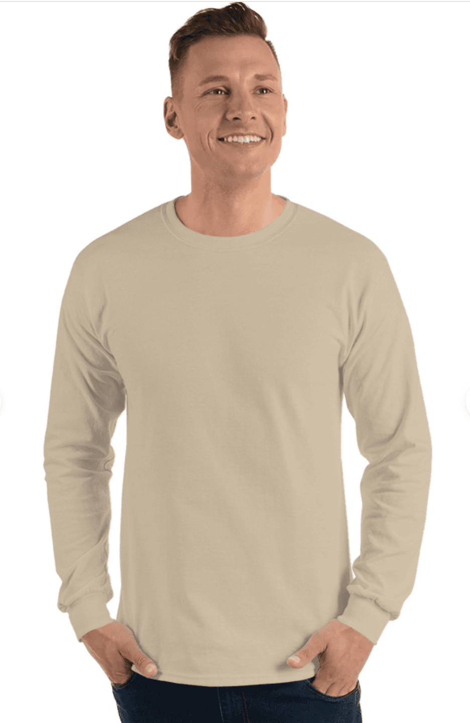 Gildan G240 Adult Ultra Cotton 6 oz Long-Sleeve T-Shirt