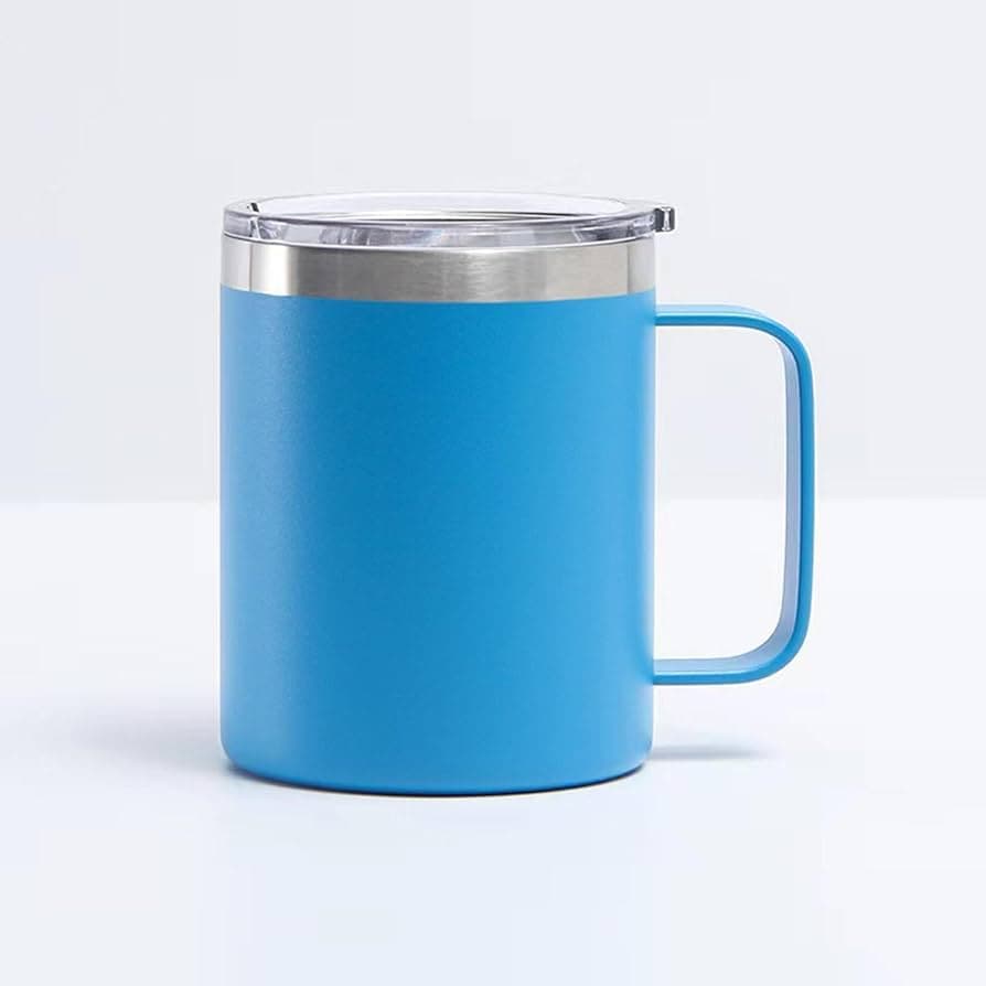 Vaso, tapa de acero inoxidable,